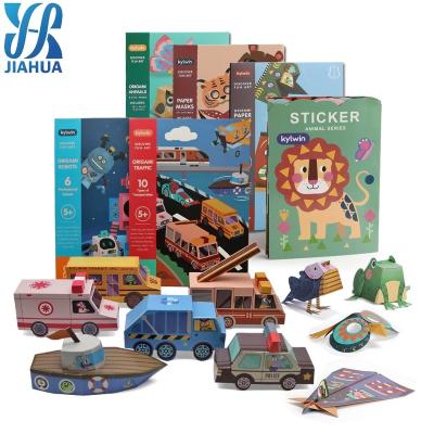 China Handmade Sticker Book Toy Cartoon Creative 3D Art Stickers Scrapbooking Decorative Early Education 3D Art Stickers Popular Home Game for sale