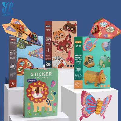 China 3D Art Stickers Children's Educational Creative Origami 3D Paper Book Animal Model Selling Paper Craft Origami Paper-Cutting Animal Toys for sale