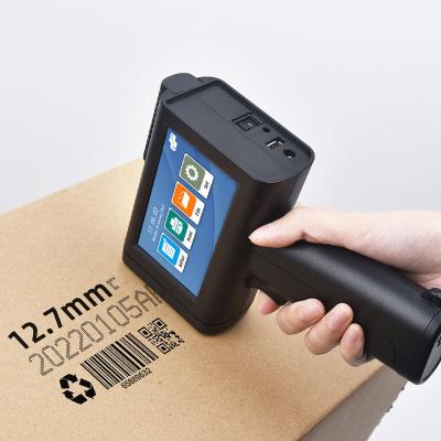 China Plastic M10 customized  expiry date corrugated carton colour digital handheld inkjet printer for plastic for sale