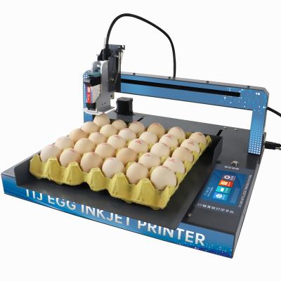 China Hotels High Speed Egg Batch Code Inkjet Printer Automatic Egg Stamping Inkjet Marking Machine for sale