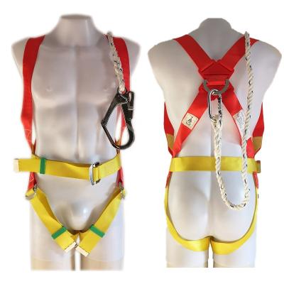 China Parachute Good Quality Price Full Body Safety Cheap Industrial Harness Belt With Safety Lanyard for sale