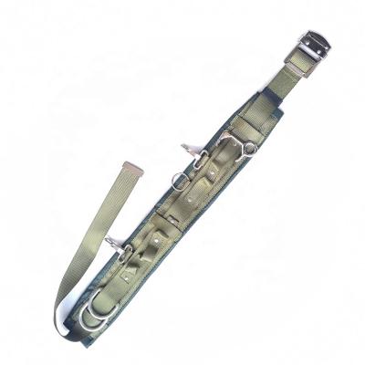 China Chinese Military Safety Belt Factory Good Quality Hanging Lineman Army Green Safety Belt for sale