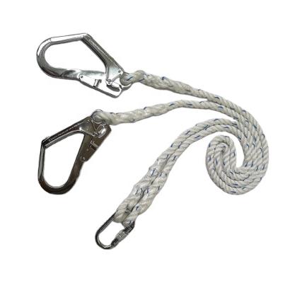 China Safety Devices Y Shape Protective Safety Lanyard With Double Hooks Lanyards for sale