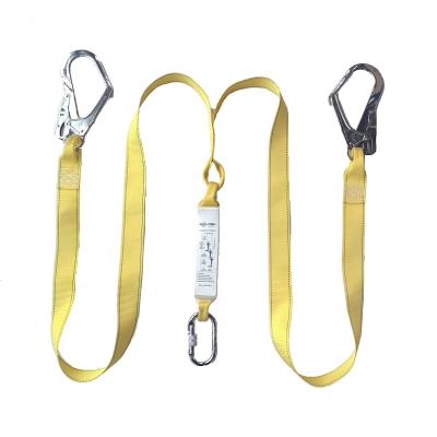 China High Quality Safety Devices Chinese Factory Y Lanyard Fall Protection Double Safety Lanyard With Shock Absorber for sale