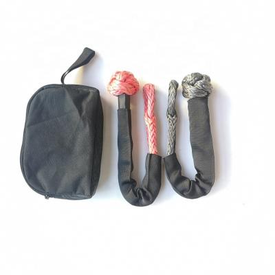 China Adjustable Soft Car 12mmx61CM UHMWPE Shackle With Customized Cover And Color For 4WD for sale