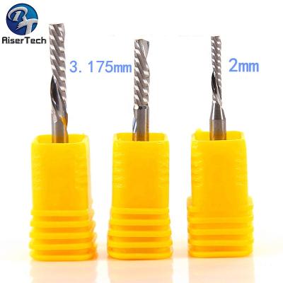 China CNC Milling And Engraving Machining MDF Cutter Acrylic Wood CNC Tools Manufacturer Down Cut Router Bit Fraser for sale