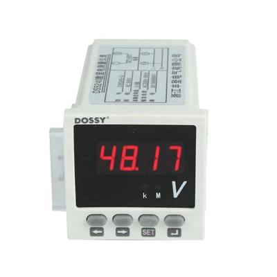 China 48x48mm Panel Single Phase Digital Voltage Meter Panel Mount for sale