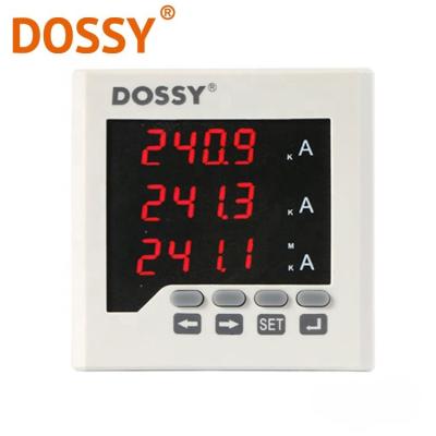 China Combine Meter 72x72 Amp Meter DS5230-3I Three Phase Ampere Meter Multy-Function Display Meter Panel Mount for sale