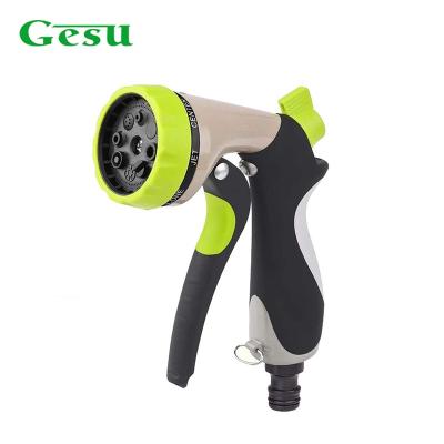 China Soft Handle GESU Can Be Customized Garden Hose Nozzle Water Rope Gun Garden Water Spray Gun for sale