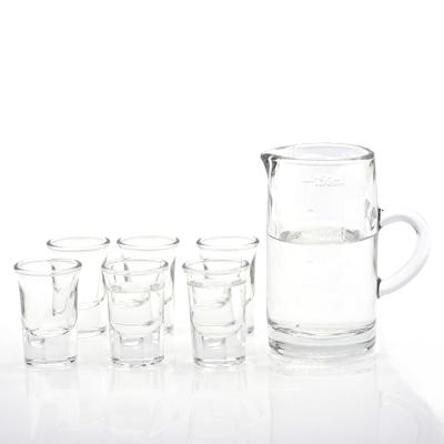 China High Quality 6pcs 20ml Shot Glass Shot Glass Set with Decanter JJ-01 for sale