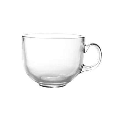 China 450ml KOREAN transparent large capacity breakfast milk glass cup for sale