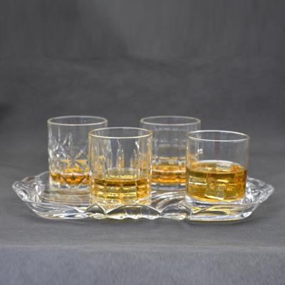 China Wholesale Etched Glass Gift Transparent Whiskey Cup Party Hotel Wedding Glass Drinkware for sale