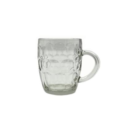 China Large Glass Mug Tumbler Clear Sublimation Glass Beer Mugs For Party KTV Oktoberfest for sale