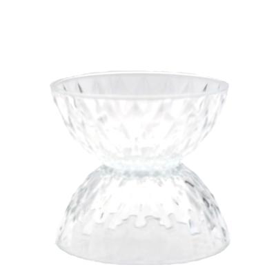 China Viable high quality embossed glass bowl for fruit salad supermarket gift promotional glass bowl for sale