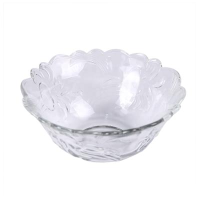 China Sustainable Exquisite Eco Friendly 7pcs Round Shape Transparent Glass Salad Bowl Set for sale