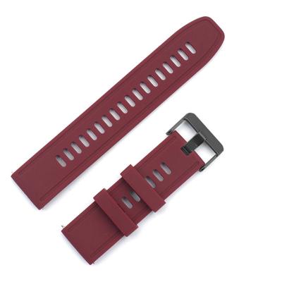 China Silicone Compatible For Xiaomi Huawei Smart Watches 22mm Replacement Silicone Watch Strap for sale