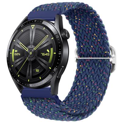 China Universal 22mm Fabric Watch Strap Replacement Wrist Watch Band 20mm Nylon For Huawei Samsung Garmin Nylon Strap for sale