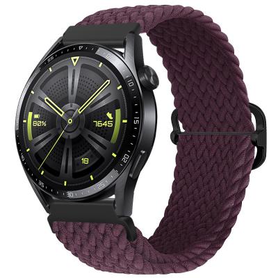 China Replacement Nylon Braided Fabric 20/22mm Watch Band Strap For Huawei Samsung Watch Strap for sale