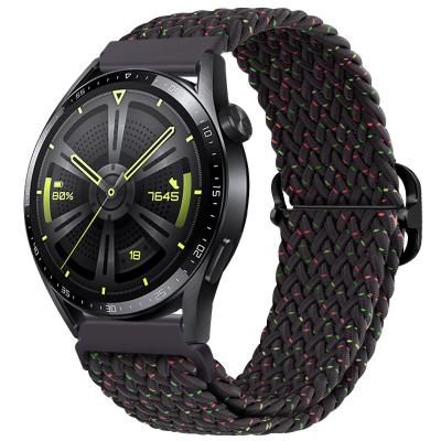 China Nylon Braided Fabric Replacement Loop 22mm 20mm Watch Strap For Huawei Samsung Watch Band 22mm 20mm for sale