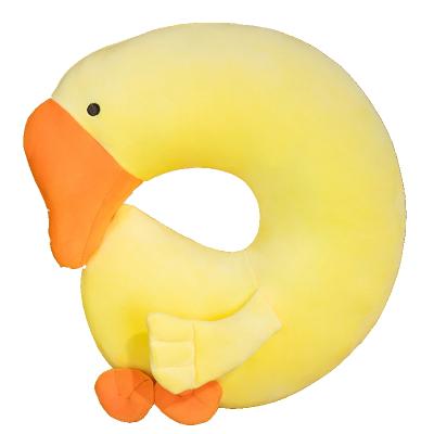 China PORTABLE Creative Cute Soft Animal U Shaped Office Pillow Flat Neck Goose Travel Pillow for sale