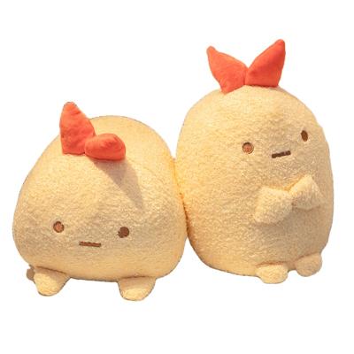 China Gift High Quality Cheap Products Shrimp Plush Toy Girl Sleeping Pillow Fried Soft Doll Lovely for sale