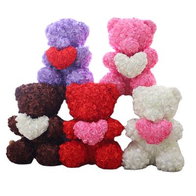 China Gift Teddy Bear Toys Gift Plush White Teddy Bear With Red Hot Sale Bear Plush Heart Soft Cute Toy Gift for sale