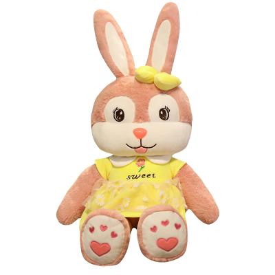 China Fasion Rabbit Plush Doll Fashionable Cuddly Big-Eared Pillow, Filled with Soft Stuffed Rabbit Toys for sale