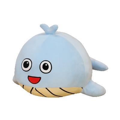 China Eco-Friendly Material Super Soft Plush Toy Tiles Cuddly Comfort Whale Plush Dolls for sale