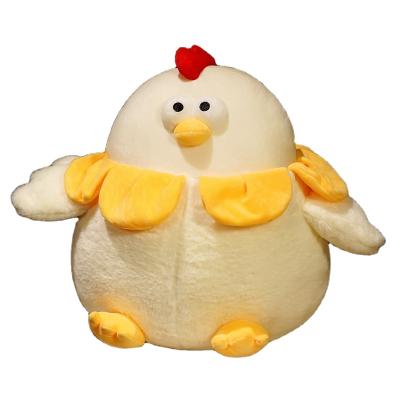 China Chubby Chicken Doll Stuffed Toy Rooster Pillow Bed Pillow Children Girl Gift Eco-Friendly Cartoon Material for sale