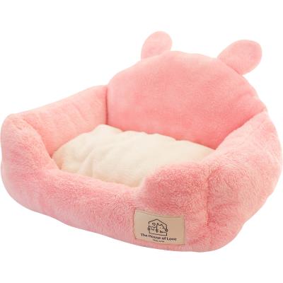 China New Breathable Pet Warm Mat Non-slip Quality Four Seasons Partially Enclosed Warm Plush Pet Warm Mat for sale