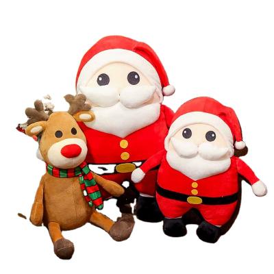 China Custom Festival Dolls Holiday Plush Toys, Promotional Cute Soft Stuffed Plush Christmas Santa Claus Gifts and Moose for sale