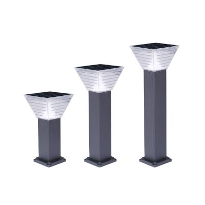 China Amazon Eco-friendly Warm Waterproof Led Solar Light Outdoor Garden Lawn Post Pillar Gate Lamp For Decorative for sale