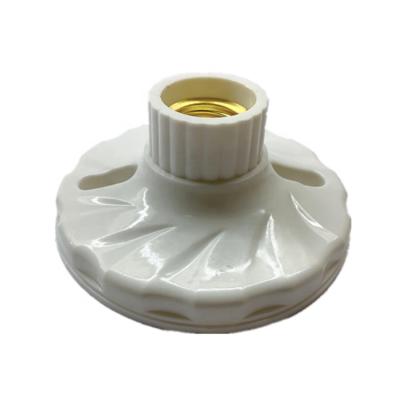 China Screw Plastic Material Lamp Holder E27 Bulb Socket E27 Plastics Lamp Socket for sale