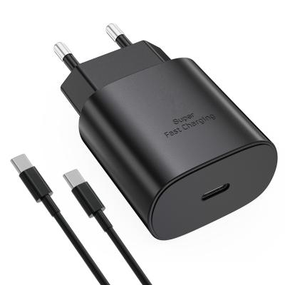 China 25W Mobile Phone Charger Ce For Original Type C Usb Samsung Travel Wall Adapter 25W Super Fast Charger for sale