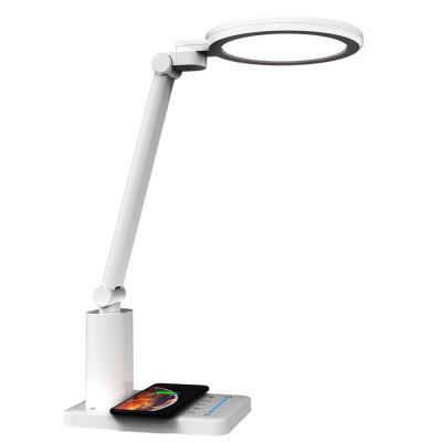 China 2021 New Product Led Eye-care Lamps Adjustable LED Desk Lamp Table Desk Light With Left Display And Usb Filling Table Lamp for sale