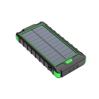 China Custom Camping Wireless Charging Mini Power Bank Station Logo Solar Energy Power Bank Phone Solar Power Banks Charger for sale