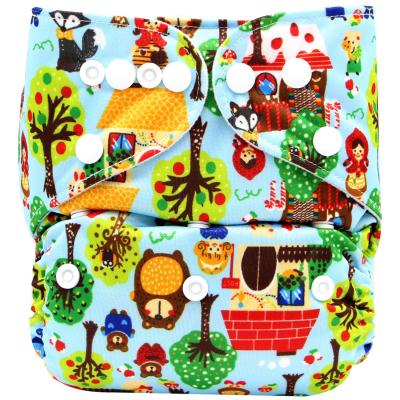 China Best Selling Baby One Size Cloth Printed Adjustable Cloth Diapers Reusable For Boys And Girls for sale