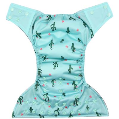 China Cheapest Baby Diaper High Quality Washable Cloth Printed Reusable Diapers for sale