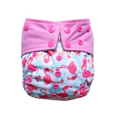 China New Pocket Baby Cloth Nappies AIO Printed Cloth Printing Washable Custom Reusable Diaper For Baby for sale