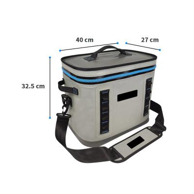 China Custom Waterproof Collapsible Soft Collapsible Lunch Cool Bag Unisex Travel BBQ Camping Work Beach Picnic Insulated Cooler Bags for sale