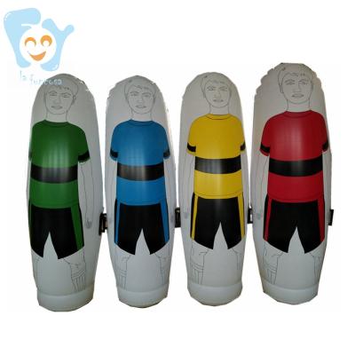 China Top Valve Need Inflate Goalkeeper Air 2m Kick Air Dummy Free Inflatable Football Training Dummy Black Yellow Green Red for sale