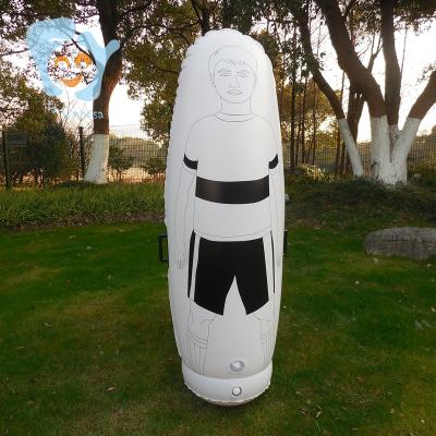 China Top Inflate Air 180cm Adult Teens Goalkeeper Dummy Wall Football Mute Explosion Football Inflatable Punching Dummy for sale