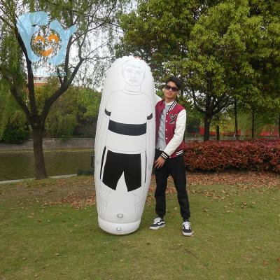 China Superior Fill With Air 2m Adults Inflatable Dummy Inflatable Football Training Soccer Dummy Mannequin for sale