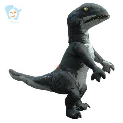 China Creative Adults Halloween Funny Costume Full Face T Rex Dinosaur Inflatable Halloween Costumes for sale