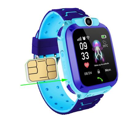 China Touch Screen Fashion Waterproof SOS Led Watch Tracker Children Sports Smart Watch For Kids for sale