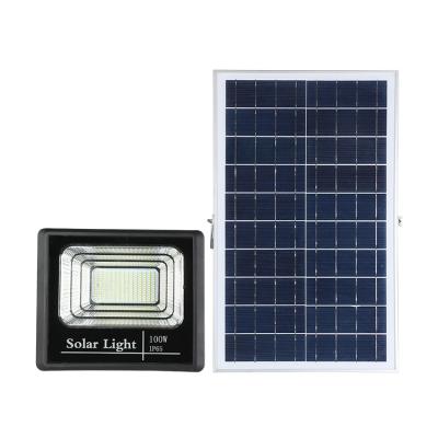 China Hot Aluminum Wireless Safety 10W 25w 40W 60W 100W 200W 300W Indoor Automatic Solar Billboard Flood Light With Solar Panel For Stadium for sale