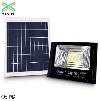 China 2021 New Theme Park Lithium 10w 25w 40w 60w 100w 200w 300w Battery Operated Solar Led Flood Light for sale