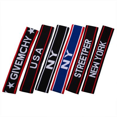 China Wholesale Custom Printed Fashion Sports Headband Basketball Running Headband Friendly Material for sale