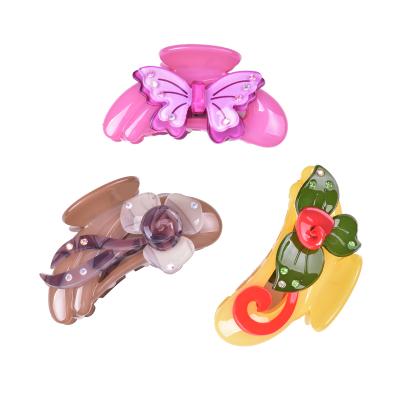 China Hair Accessories JQF017 Christmas Series Hair Clips Jewelry Acrylic Cute Cute Baby Hair Clip Accessories Hair Clips for sale