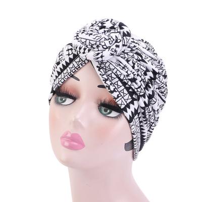 China 2021 Wholesale Arabic Beaded Hood Loose Simple Arab Muslim Turban Headwrap Hats Colorful Braid Friendly Material for sale